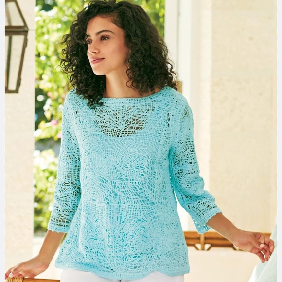 Soft surroundings laticia sweater & tank top size L - Picture 9 of 9